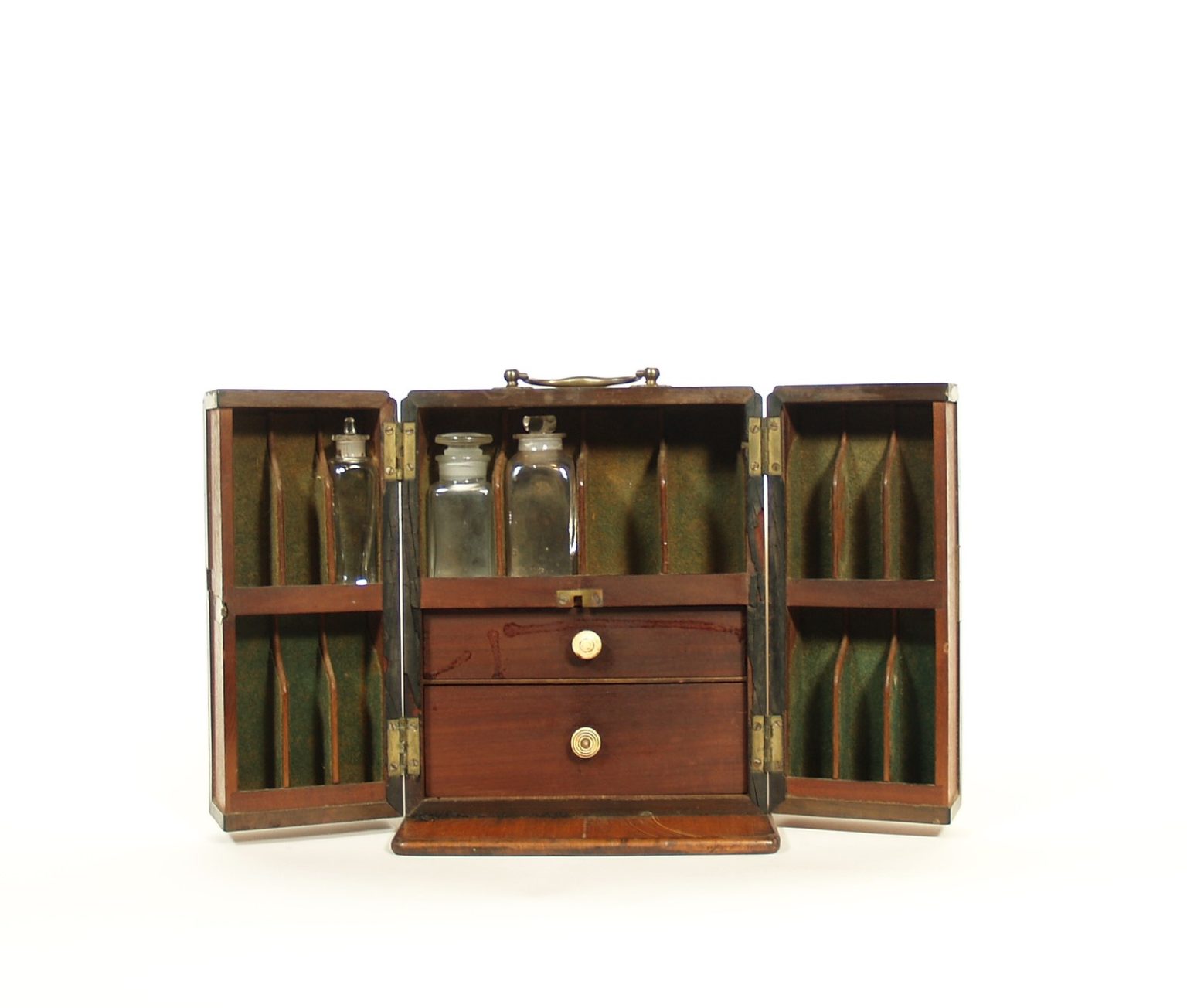 C. 1820 Traveling Medicine With Apothecary Balance & Hidden Compartment For Poisons