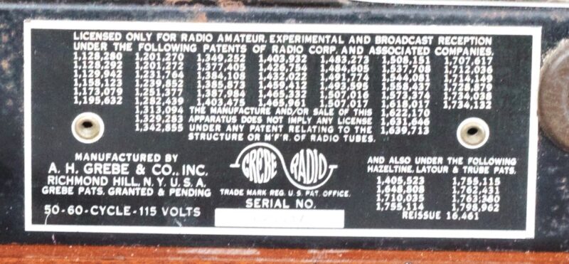 1930 Grebe M1 Cathedral Radio