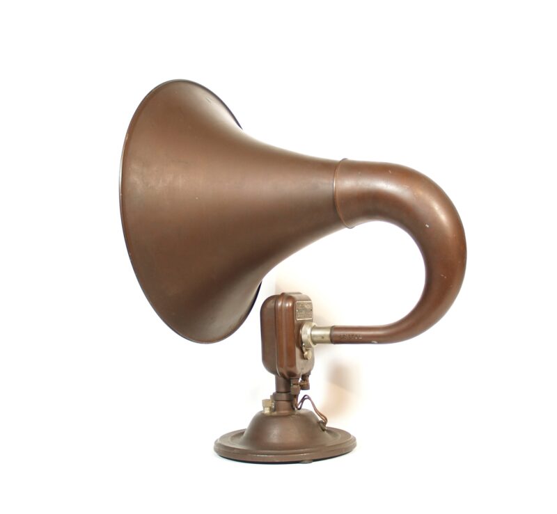 1923 Bristol Model D Radio With Matching Bristol Audiophone Horn Speaker