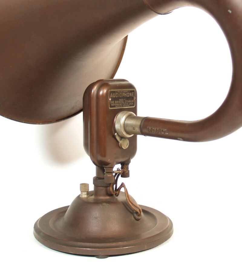 1923 Bristol Model D Radio With Matching Bristol Audiophone Horn Speaker
