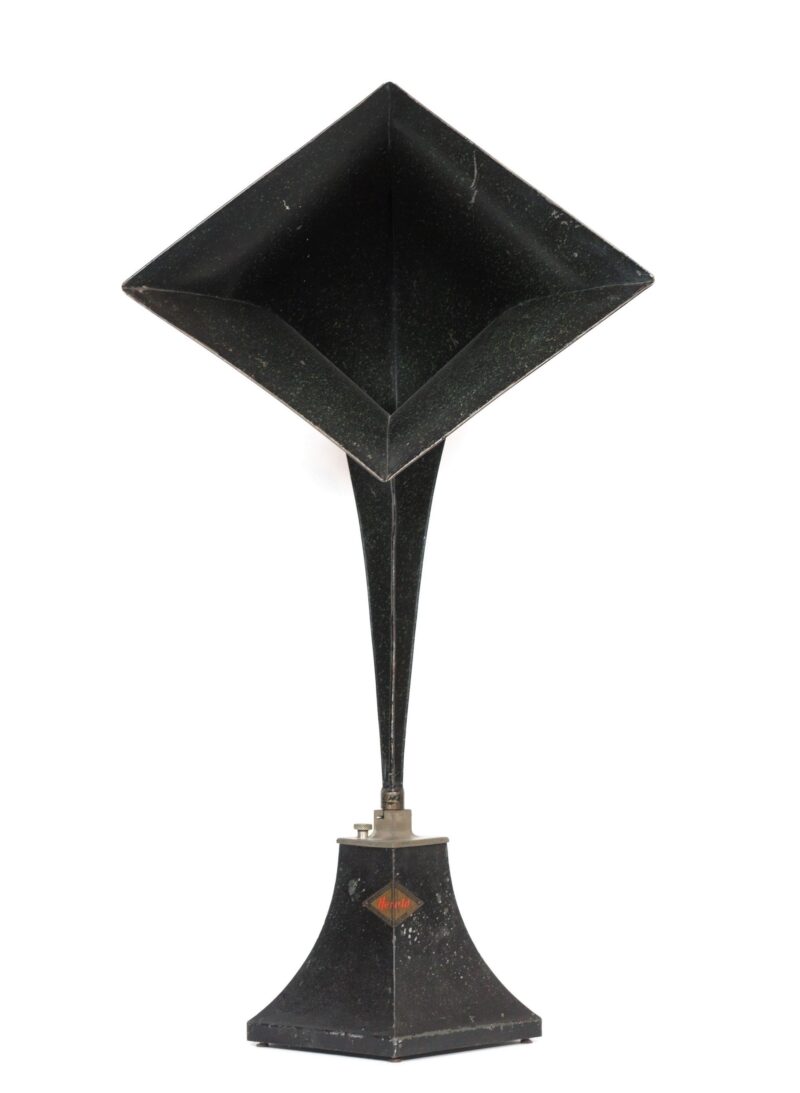 1923 Herald Horn Radio Speaker * 30" High * Radical Diamond Deco Design