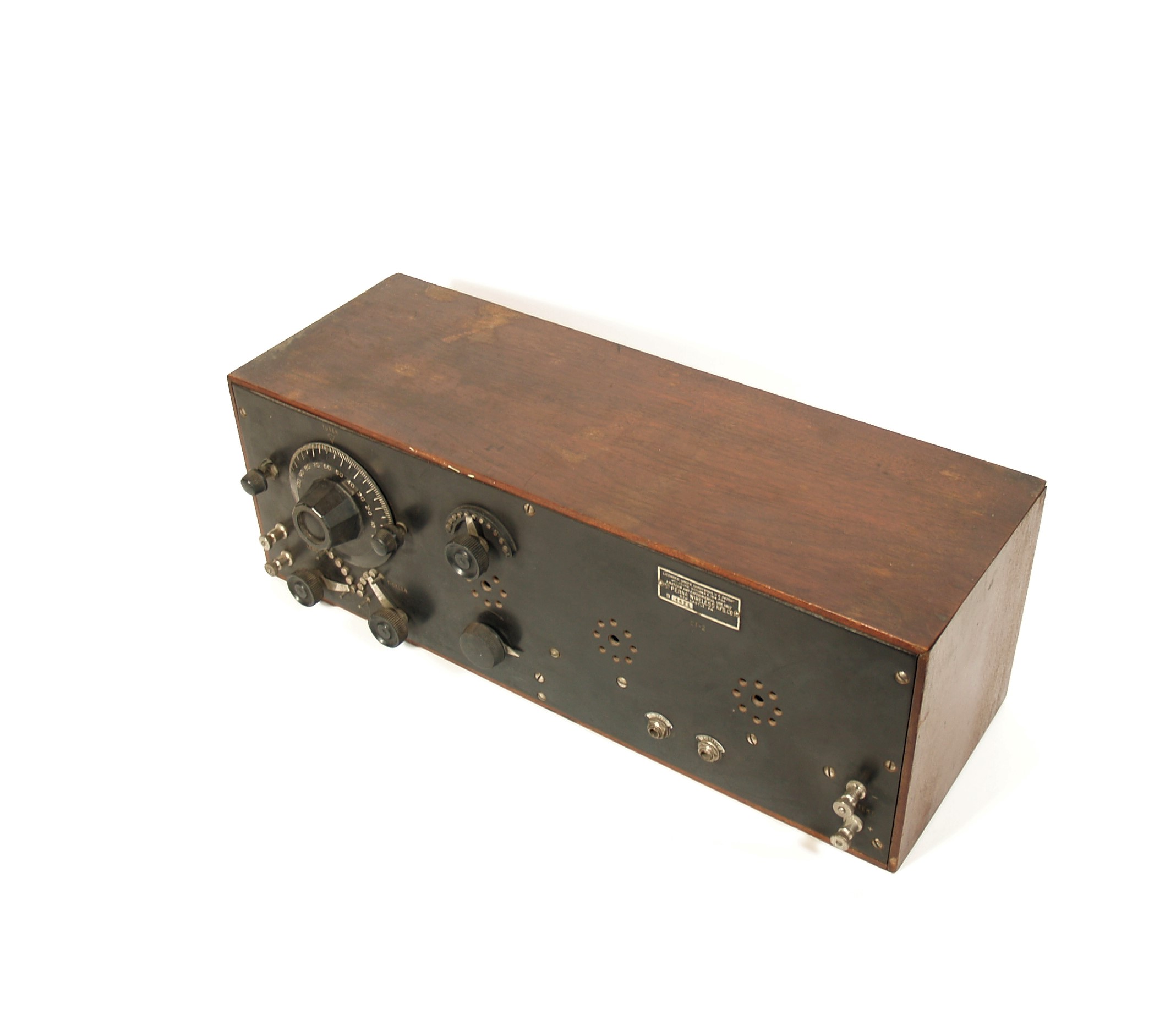 1922 Pennsylvania Wireless GT-2 Regenerative Radio With PA Wireless Headset * New Castle PA 1922 Pennsylvania Wireless GT-2 Regenerative Radio With PA Wireless Headset * New Castle PA