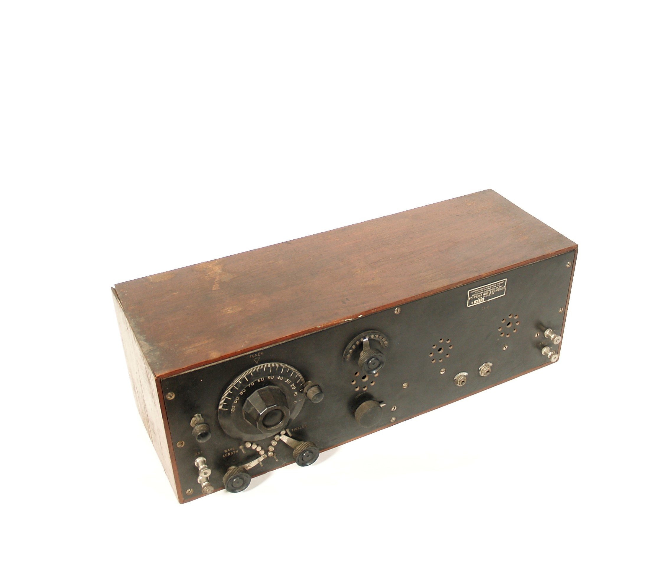 1922 Pennsylvania Wireless GT-2 Regenerative Radio With PA Wireless Headset * New Castle PA 1922 Pennsylvania Wireless GT-2 Regenerative Radio With PA Wireless Headset * New Castle PA