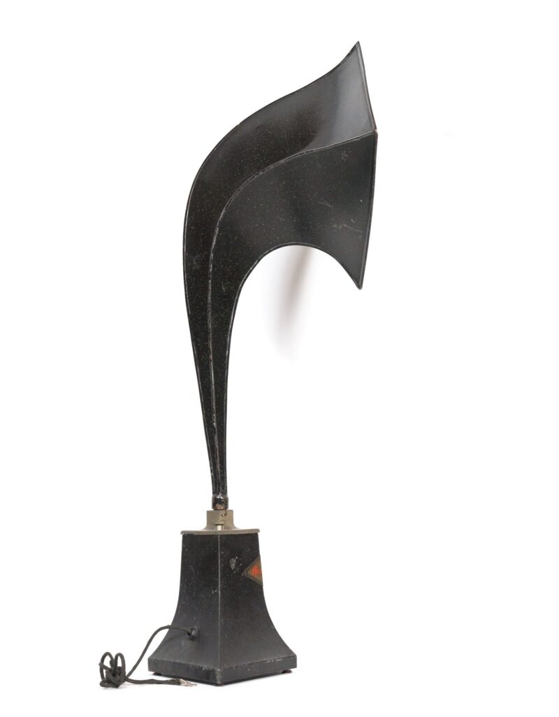 1923 Herald Horn Radio Speaker * 30" High * Radical Diamond Deco Design