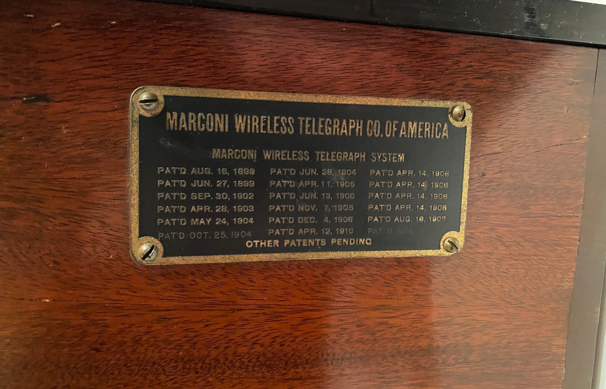 C. 1917 Marconi Of America 3-Piece Radio Proving Set C. 1917 Marconi Of America 3-Piece Radio Proving Set