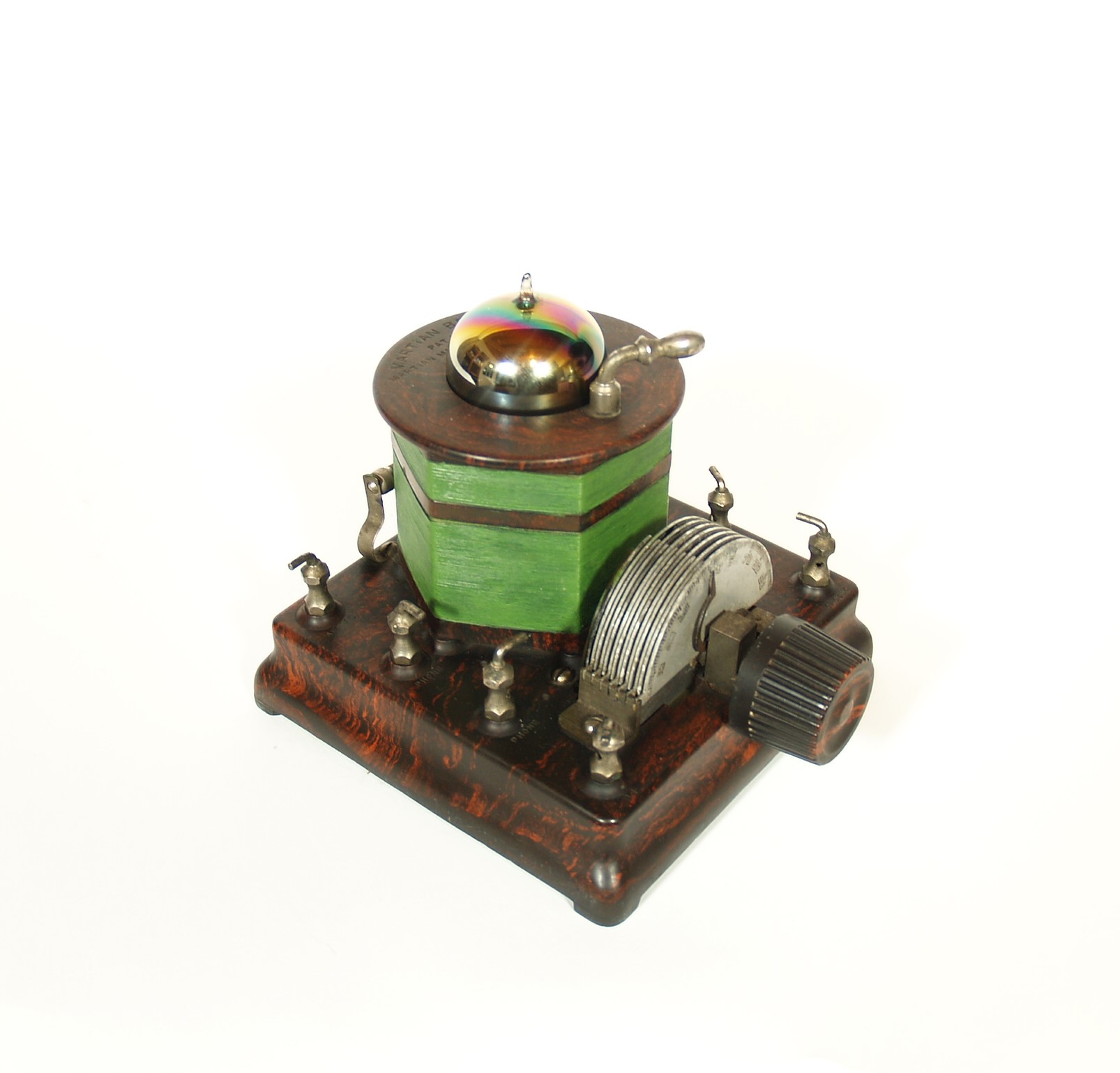 1924 Martian Beauty 1-Tube Radio With Brass Base, Tipped Rainbow Tube 1924 Martian Beauty 1-Tube Radio With Brass Base, Tipped Rainbow Tube