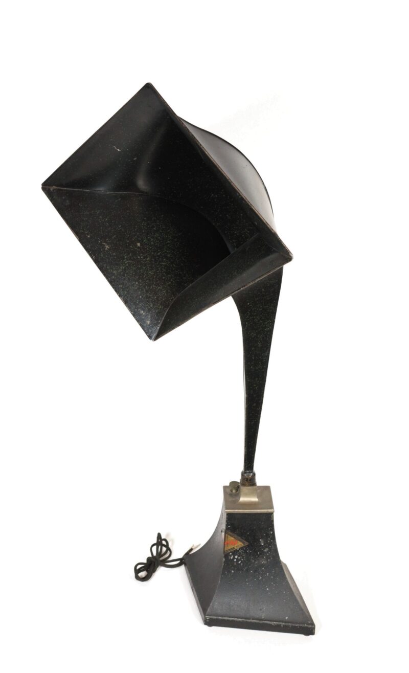 1923 Herald Horn Radio Speaker * 30" High * Radical Diamond Deco Design