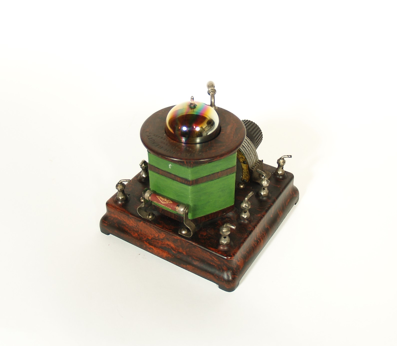 1924 Martian Beauty 1-Tube Radio With Brass Base, Tipped Rainbow Tube 1924 Martian Beauty 1-Tube Radio With Brass Base, Tipped Rainbow Tube