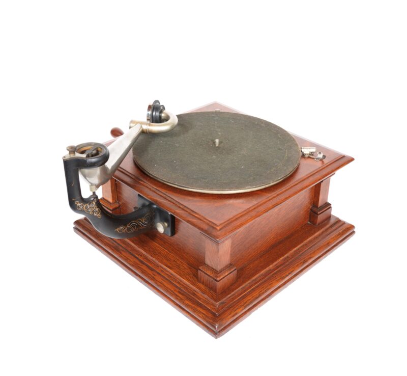 1905 Victor D Mission Case Phonograph With 22" Spear Tip Victor Horn * 1st Victor V