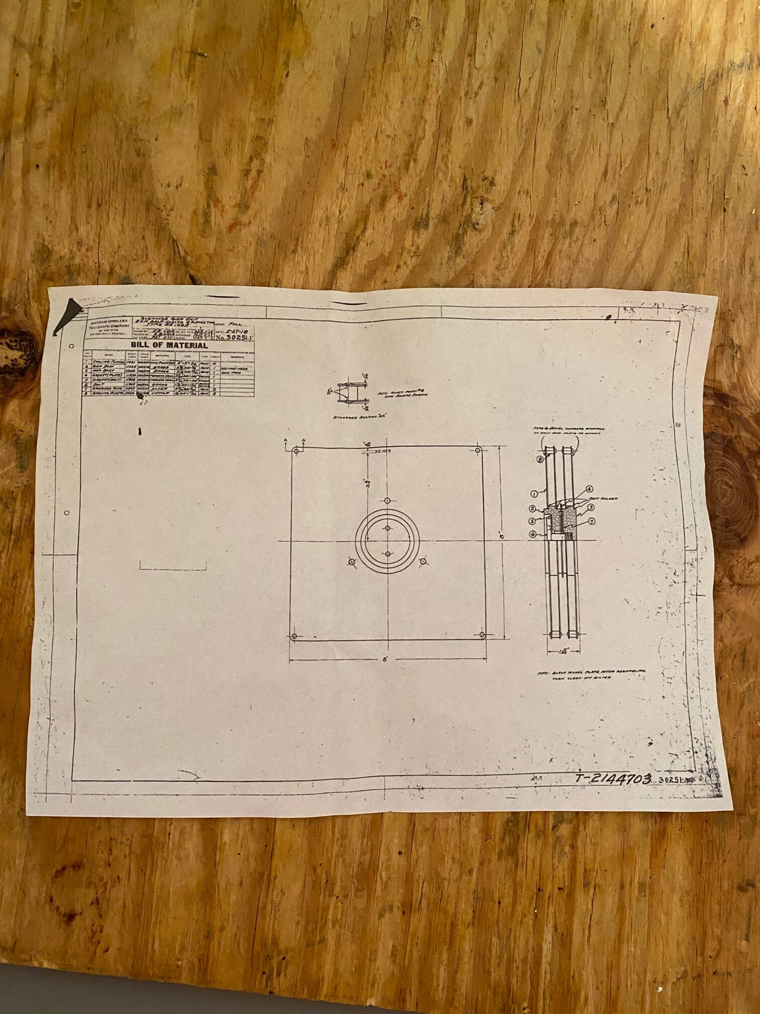1918 Marconi Wireless Telegraph 5KW Quenched Spark Gap From Great Lakes Naval Radio Station 1918 Marconi Wireless Telegraph 5KW Quenched Spark Gap From Great Lakes Naval Radio Station